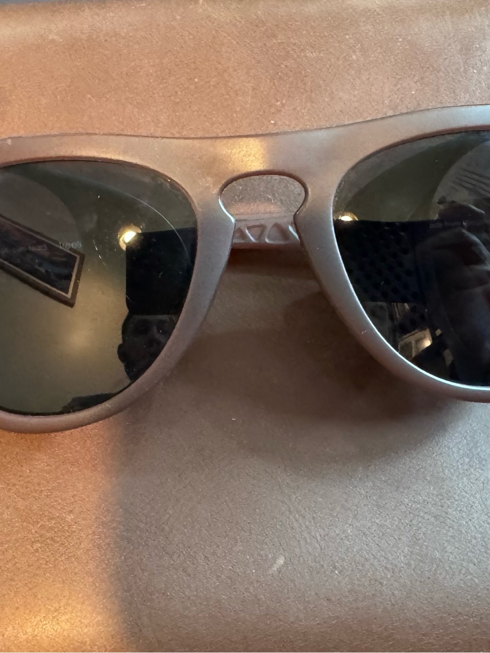 Matte Brown Men's Sunglasses with Dark Lenses